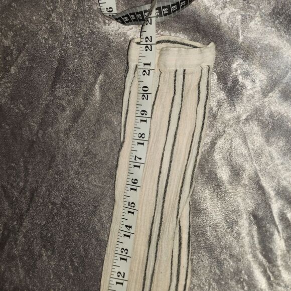 Lucky Brand Cream Button Down Shirt with Mandarin Collar - Picture 6 of 7